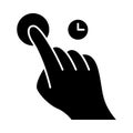 Touchscreen gesture glyph icon