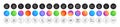 Touchscreen gesture, Inspect and Group line icons. For web app, printing. Round icon buttons. Vector
