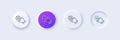 Touchscreen gesture line icon. Click hand sign. Push action. Line icons. Vector