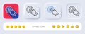Touchscreen gesture line icon. Click hand sign. Push action. Neumorphic buttons. Vector