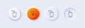 Touchscreen gesture line icon. Slide left arrow sign. Swipe action. Line icons. Vector