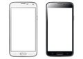Smartphone white screen isolated