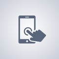 Touchscreen, touchpad, vector best flat icon Royalty Free Stock Photo