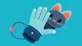 A touchsensitive glove that simulates a mouse or bird for cats to play with complete with realistic movements and sounds Royalty Free Stock Photo