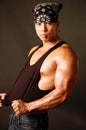 Tough asian guy 2 Royalty Free Stock Photo