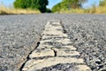 Tough, hard asphalt road, as a way of civilization