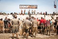 Tough Mudder: Racers Waiting at the Everest Obstic