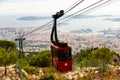 Toulon city and coastline from Faron mountain Royalty Free Stock Photo