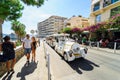 Toulon, France, August 20, 2017: The little tourist train carrying tourists