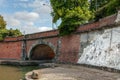 Ponts Jurneaux - View of a bas-relief between the bridges in Toulouse, France