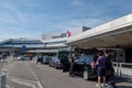 Taxi Station at Toulouse Blagnac Airport in France in the summer of 2022 Royalty Free Stock Photo