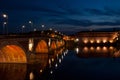Toulouse at night Royalty Free Stock Photo