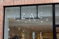 Izac sign logo and text brand store men boys boutique fashion shop