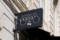 Le temps des cerises sign text store and logo brand shop on facade boutique