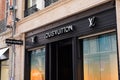 Louis Vuitton logo text sign store street luxury brand fashion shop