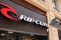 Ripcurl surf sport store logo sign and text brand shop board boutique fashion