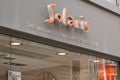 Solaris logo brand fashion shop and text sign store on facade boutique global seller of