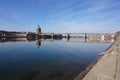 Toulouse by the river Royalty Free Stock Photo