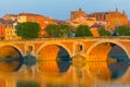 Toulouse in a summer evening Royalty Free Stock Photo