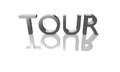 Tour 3d idea illustration Royalty Free Stock Photo