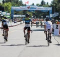 Tour of Alberta bike race Royalty Free Stock Photo