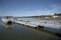 Tour boat on landing stage Florida USA