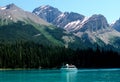 Tour boat, Maligne Lake Royalty Free Stock Photo