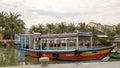 Tour boat for rent, Thu Bon River in Hoi An, Vietnam