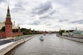 Tour boats / ships are on Moskva river.