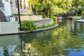 Tour Boats Sidewalks Toursits Reflection River Walk San Antonio Texas