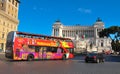 Tour bus in Rome, Italy Royalty Free Stock Photo