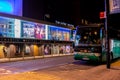 Outside the Theatre Royal in the city of Norwich, Norfolk at night Royalty Free Stock Photo