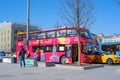 Tour bus waiting for tourists Royalty Free Stock Photo