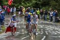 Tour de France Action Royalty Free Stock Photo