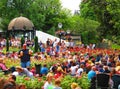 Tour de France 2014 Harrogate Spectators Yorkshire 1st Stage Royalty Free Stock Photo