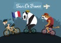 tour de france. Vector illustration decorative design