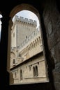 Tour de la Campane through arched window Royalty Free Stock Photo