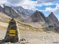 Tour de Mont Blanc hike Col de la Seigne beetwen Italy and France