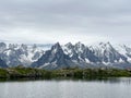 Tour de Mont Blanc Lac de Cheserys view Royalty Free Stock Photo