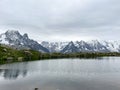 Tour de Mont Blanc Lac de Cheserys view Royalty Free Stock Photo