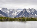 Tour de Mont Blanc Lac de Cheserys view Royalty Free Stock Photo