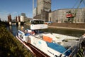 Tour der MS Wissenschaft - exhibition ship in Duisburg Royalty Free Stock Photo