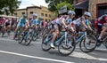 Tour Down Under cyclists riding through Hahndorf.