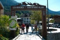 Tour du Mont Blanc Sign in Les Houches, Chamonix, Mont Blanc, France