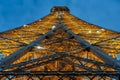 Tour Eiffel in Paris at night. Royalty Free Stock Photo