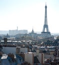 Tour Eiffel from Paris roof - France Royalty Free Stock Photo