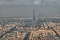 Tour Eiffel and paris winter view