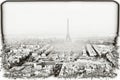 Tour Eiffel and paris winter view