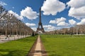 Tour Eiffel view in spring Royalty Free Stock Photo