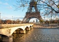 Tour Eiffel view from Trocadero Royalty Free Stock Photo